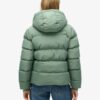 Hooded sportig Puffer-jacka Hooded sportig Puffer-jacka