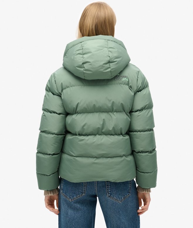 Hooded sportig Puffer-jacka Hooded sportig Puffer-jacka