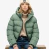 Hooded sportig Puffer-jacka Hooded sportig Puffer-jacka