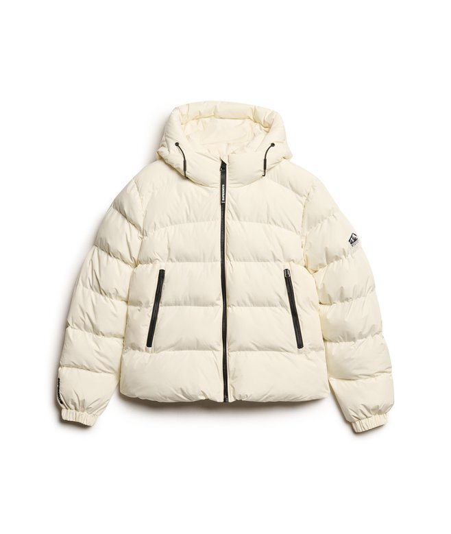 Hooded sportig Puffer-jacka Hooded sportig Puffer-jacka