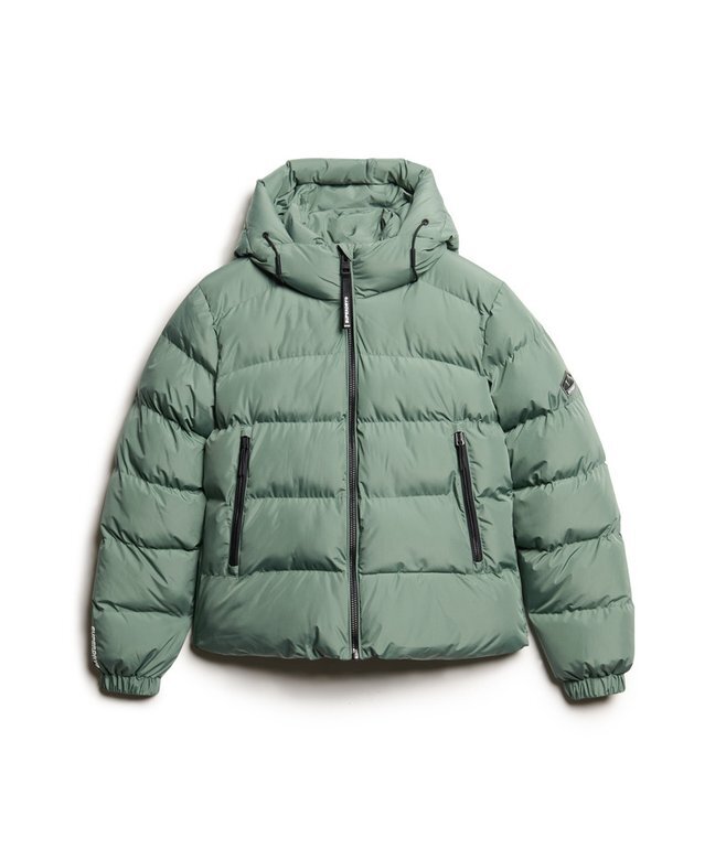 Hooded sportig Puffer-jacka Hooded sportig Puffer-jacka
