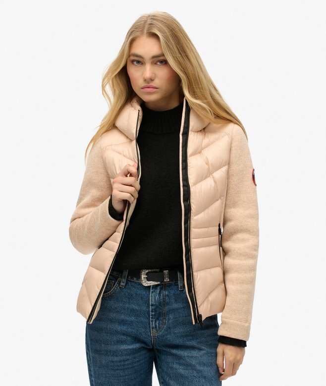 Hooded Storm Knit Hybrid Jacket Hooded Storm Knit Hybrid Jacket
