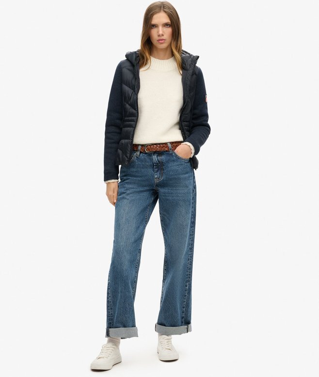 Hooded Storm Knit Hybrid Jacket Hooded Storm Knit Hybrid Jacket