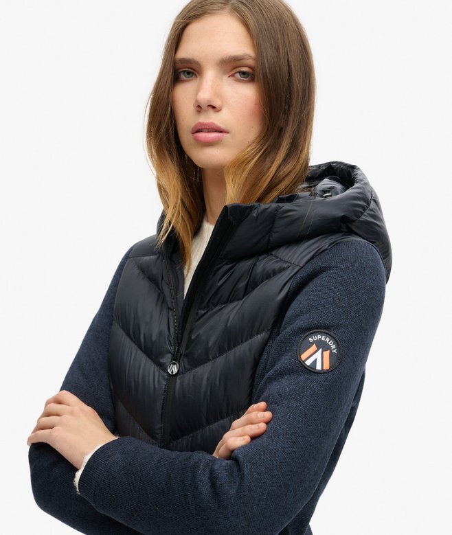 Hooded Storm Knit Hybrid Jacket Hooded Storm Knit Hybrid Jacket