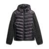 Hooded Stormhybridjacka i stickat med huva Hooded Stormhybridjacka i stickat med huva