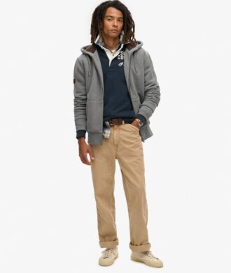 Hoodie med dragkedja och borgfoder Hoodie med dragkedja och borgfoder