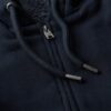 Hoodie med dragkedja och borgfoder