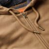 Hoodie med dragkedja och borgfoder Hoodie med dragkedja och borgfoder