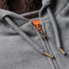 Hoodie med dragkedja och borgfoder Hoodie med dragkedja och borgfoder