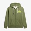 Hoodie med dragkedja och neonvintage-logotyp Hoodie med dragkedja och neonvintage-logotyp