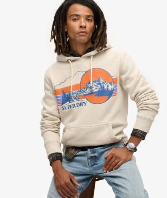 Hoodie med grafiskt mönster för utomhusbruk Hoodie med grafiskt mönster för utomhusbruk