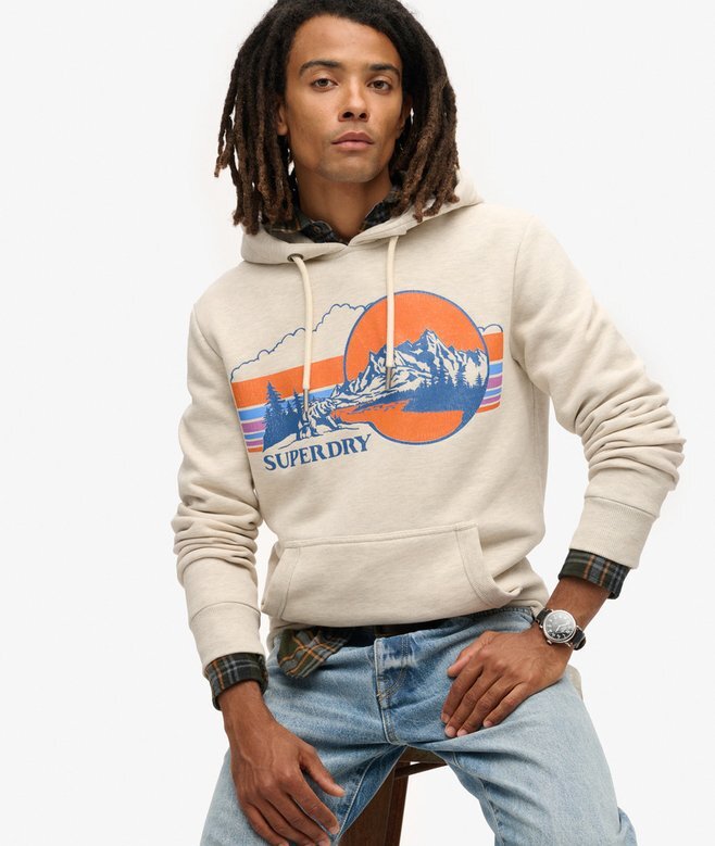Hoodie med grafiskt mönster för utomhusbruk Hoodie med grafiskt mönster för utomhusbruk