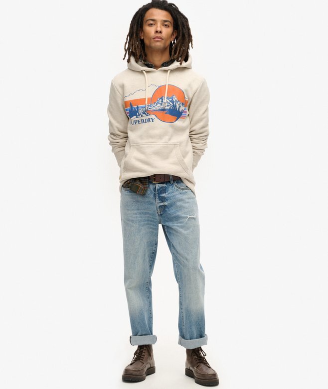 Hoodie med grafiskt mönster för utomhusbruk Hoodie med grafiskt mönster för utomhusbruk