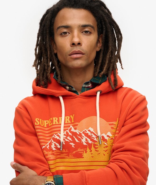 Hoodie med grafiskt mönster för utomhusbruk Hoodie med grafiskt mönster för utomhusbruk