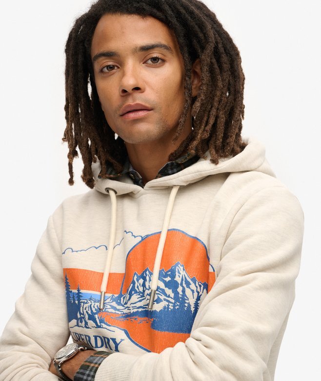 Hoodie med grafiskt mönster för utomhusbruk Hoodie med grafiskt mönster för utomhusbruk