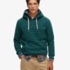Hoodie med präglad grafik