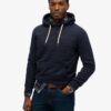 Hoodie med präglad grafik