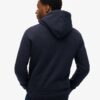 Hoodie med präglad grafik