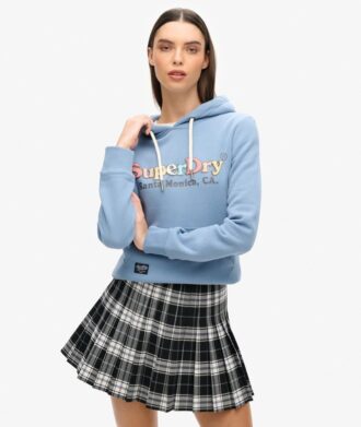 Hoodie med regnbågslogotyp