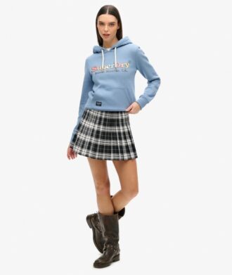 Hoodie med regnbågslogotyp