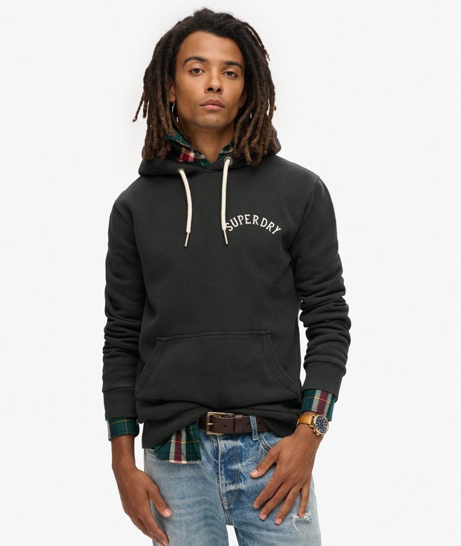 Hoodie med tatueringsmotiv Hoodie med tatueringsmotiv