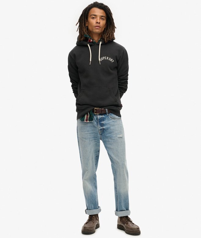 Hoodie med tatueringsmotiv Hoodie med tatueringsmotiv