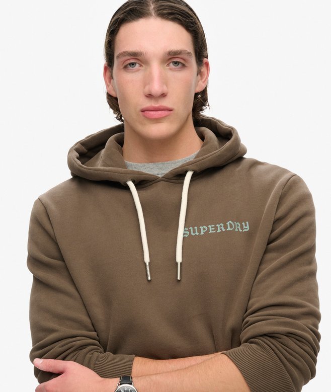 Hoodie med tatueringsmotiv Hoodie med tatueringsmotiv