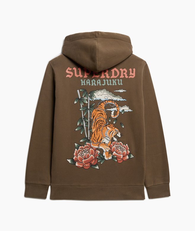 Hoodie med tatueringsmotiv Hoodie med tatueringsmotiv