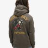 Hoodie med tatueringsmotiv på ryggen Hoodie med tatueringsmotiv på ryggen