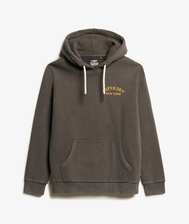 Hoodie med tatueringsmotiv på ryggen Hoodie med tatueringsmotiv på ryggen
