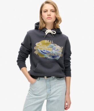 Hoodie med Tokyo Vintage-logotyp