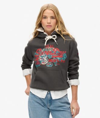 Hoodie med Tokyo Vintage-logotyp