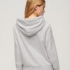 Hoodie med ton-i-ton Vintage-logotyp