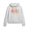 Hoodie med ton-i-ton Vintage-logotyp