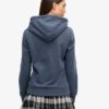 Hoodie med ton-i-ton Vintage-logotyp