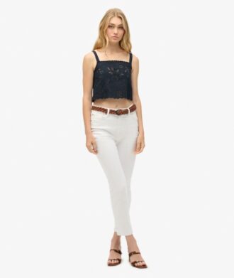Ibiza broderad cami-top