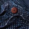 Indigo Bermuda-shorts med prickar
