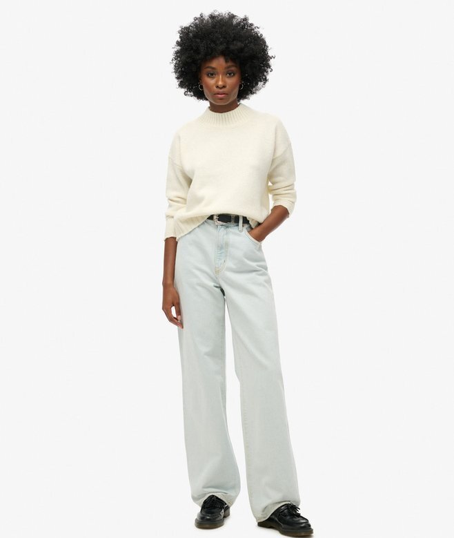 Jeans i Organic Cotton med vida ben Jeans i Organic Cotton med vida ben