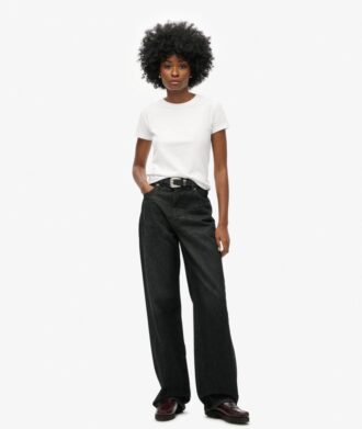 Jeans i Organic Cotton med vida ben