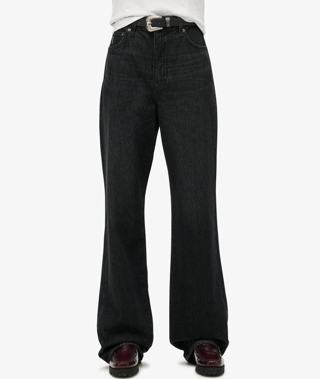 Jeans i Organic Cotton med vida ben Jeans i Organic Cotton med vida ben