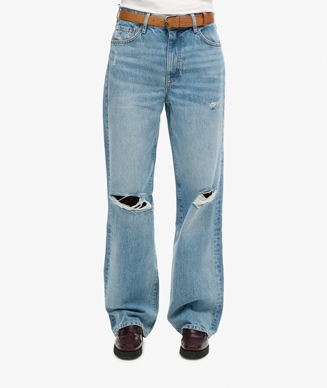 Jeans i Organic Cotton med vida ben Jeans i Organic Cotton med vida ben