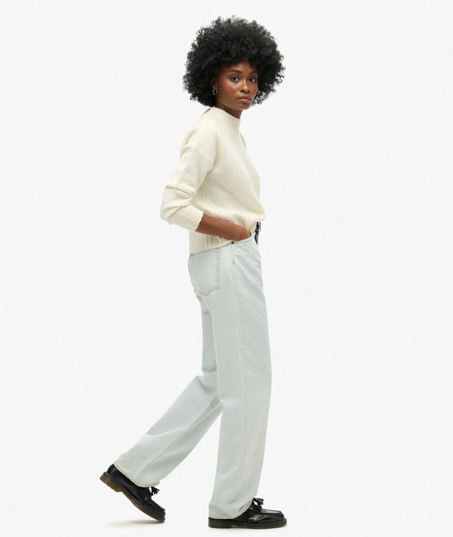 Jeans i Organic Cotton med vida ben Jeans i Organic Cotton med vida ben