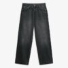 Jeans med medelhög midja och vida ben