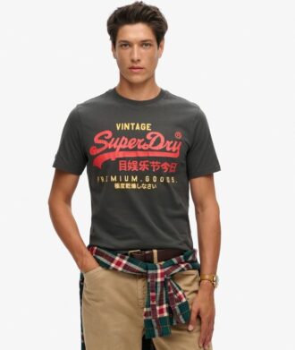 Klassisk T-shirt med Vintage-logotyp