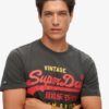 Klassisk T-shirt med Vintage-logotyp