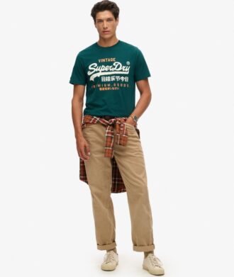 Klassisk Vintage T-shirt med vintage-logotyp