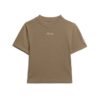 Kort T-shirt i Organic Cotton med broderi Kort T-shirt i Organic Cotton med broderi