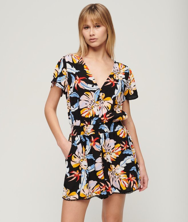 Kortärmad strandoverall för Playsuits Kortärmad strandoverall för Playsuits