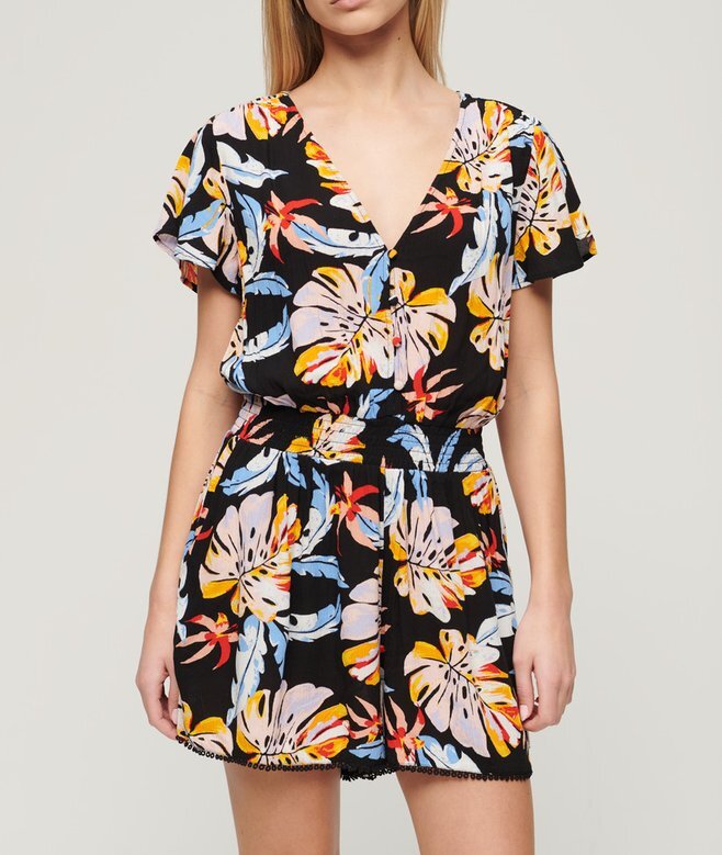 Kortärmad strandoverall för Playsuits Kortärmad strandoverall för Playsuits