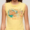 La Vintage Logo Graphic Slim Vest Top